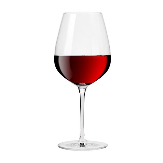 Sæt med 6 rødvinsglas, krystalglas, 670 ml, "Divine" - Krosno