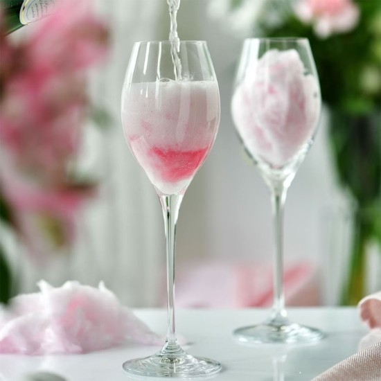 Set of 6 Prosecco glasses, crystalline glass, 300 ml, "Harmony" - Krosno