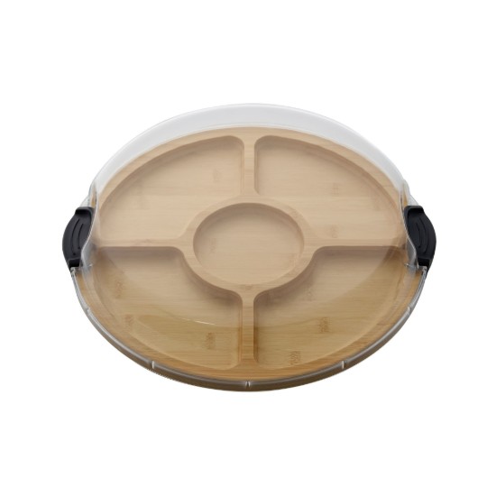 Serviravimo lenta su skyreliais, su dangčiu, bambukine, 35,5 cm - Farberware