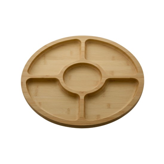 Serviravimo lenta su skyreliais, su dangčiu, bambukine, 35,5 cm - Farberware