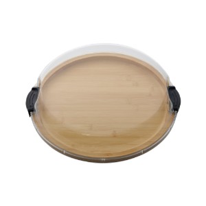 Serving board, with lid, bamboo, 35.5cm, "Farberware" - Kitchen Craft
