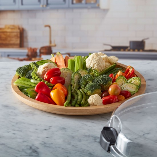 Serviravimo lenta, su dangčiu, bambukine, 35,5 cm - Farberware