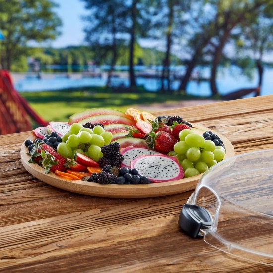 Serviravimo lenta, su dangčiu, bambukine, 35,5 cm - Farberware