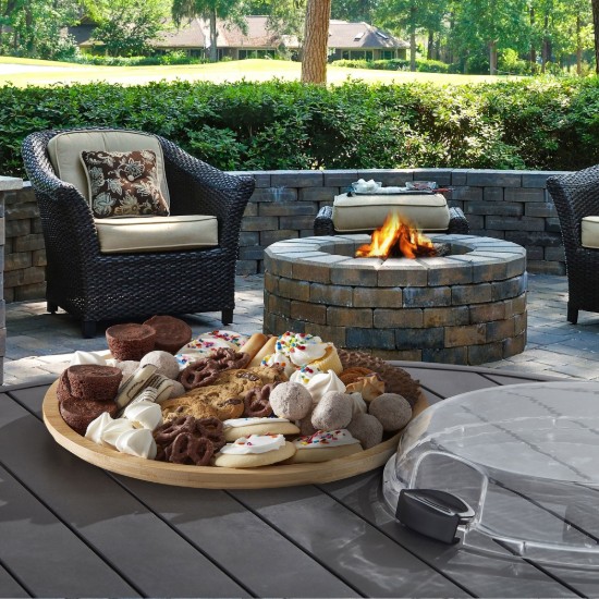 Serviravimo lenta, su dangčiu, bambukine, 35,5 cm - Farberware