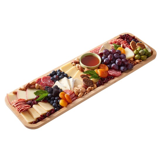 Serving platter, with lid, bamboo, 17x56 cm, "Farberware" - Kitchen Craft