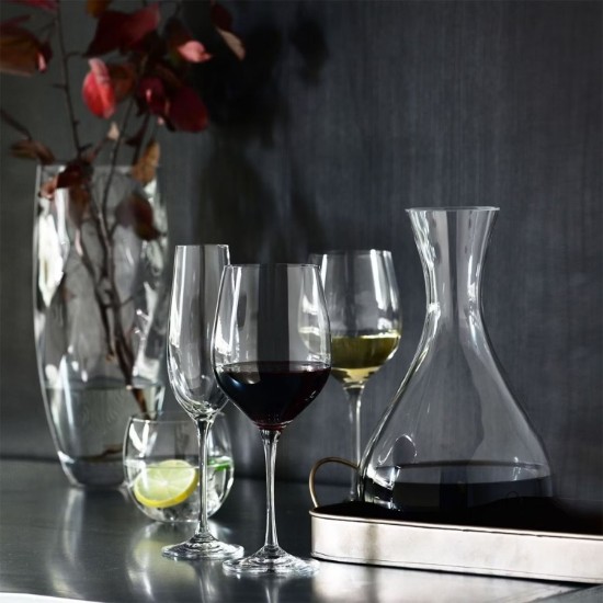 Valge veiniklaaside komplekt 6 tk, kristallklaasist, 370ml, HARMONY - Krosno