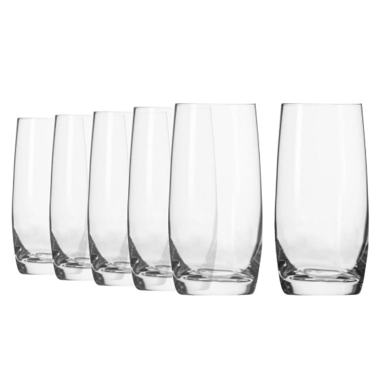 6-teiliges Longdrinkglas-Set, aus Glas, 410 ml, „Blended“ – Krosno
