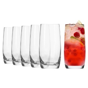 6-piece "long drinks" glass set, made of glass, 350ml, "Blended" - Krosno