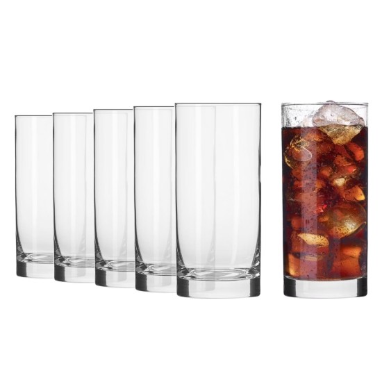 Komplektā 6 "long drink" glāzes, 300 ml - Krosno