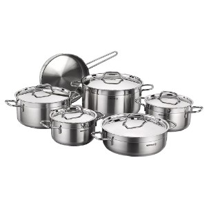 11-piece cookware set, stainless steel, "Alfa Plus" - Korkmaz