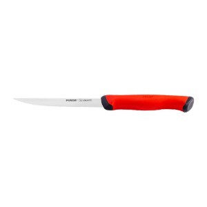 Schälmesser, 12cm, "Duo", Rot - Pirge