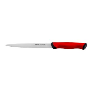 Schinkenmesser, 18cm, "Duo", Rot - Pirge