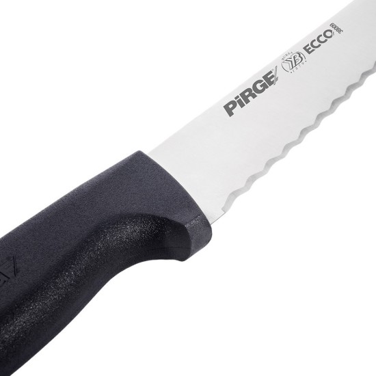 Bread knife, 22.5cm, "Ecco", Black - Pirge