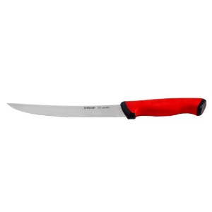 Metzgermesser, gebogene Klinge, 26 cm, "Duo", Rot - Pirge