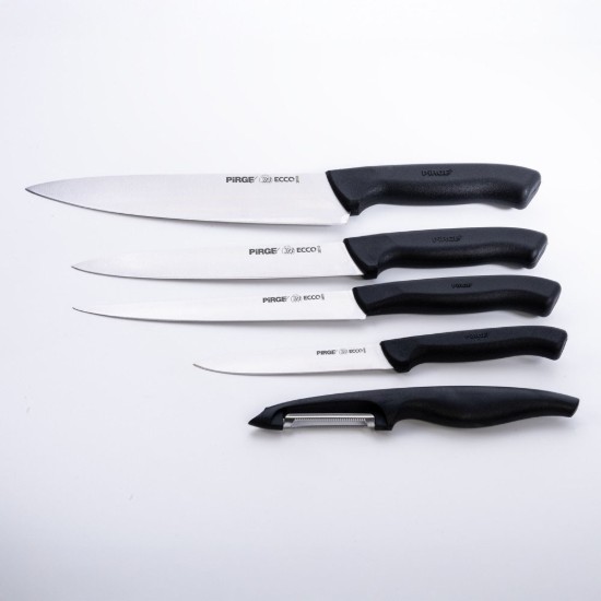 Knife set, 5 pieces, with storing bag, "Ecco" - Pirge