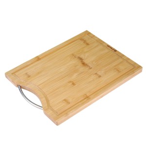 Tagliere in bambù con manico, 34 x 25 cm, spessore 1,5 cm - Zokura