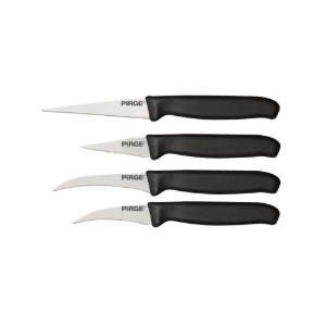 Set of 4 knives for decorating, "Gastro", Black - Pirge