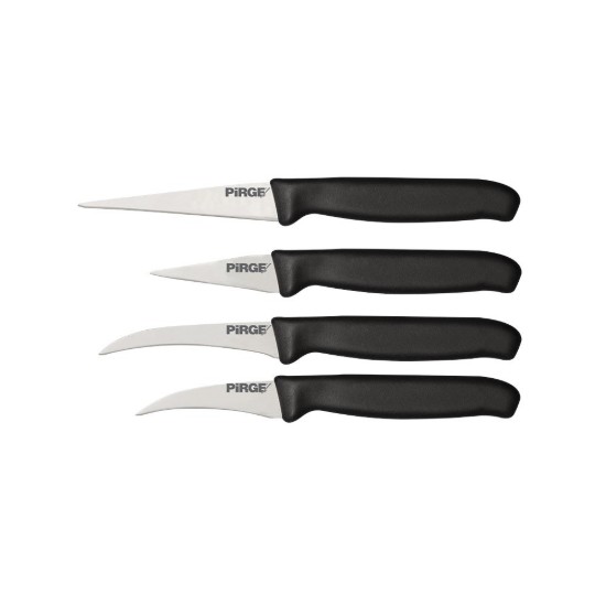 Set of 4 knives for decorating, "Gastro", Black - Pirge