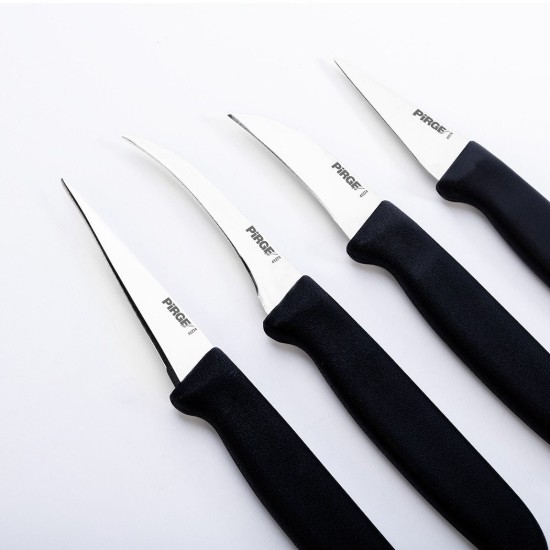 Set of 4 knives for decorating, "Gastro", Black - Pirge