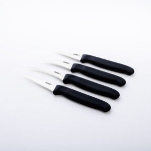Set di 4 coltelli per decorare, "Gastro", Nero - Pirge