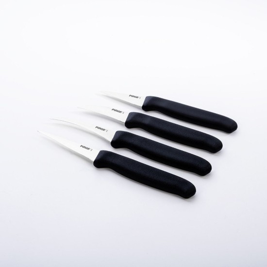 Set of 4 knives for decorating, "Gastro", Black - Pirge