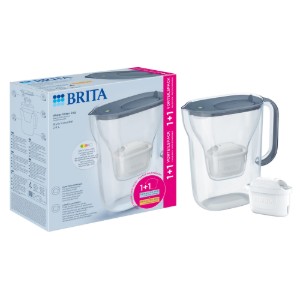 BRITA Style su filtreleme sürahisi 2,4 L + 2 Maxtra Pro Filtre (Stone Blue)
