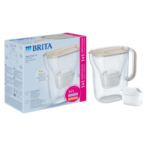 BRITA Style vattenfilterkanna 2,4 l + 2 Maxtra Pro-filter (Sand)