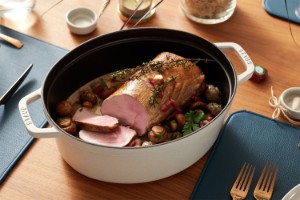 Ovaler Cocotte-Kochtopf, Gusseisen, 37 cm/8 l, White Truffle - Staub