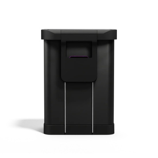 Landa taż-żibel bil-pedala, 55 L, azzar inossidabbli, Matte Black - simplehuman