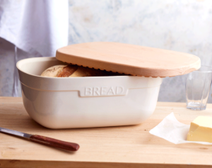 Bread box, ceramic, 35.5 x 25 cm, Clay - Emile Henry