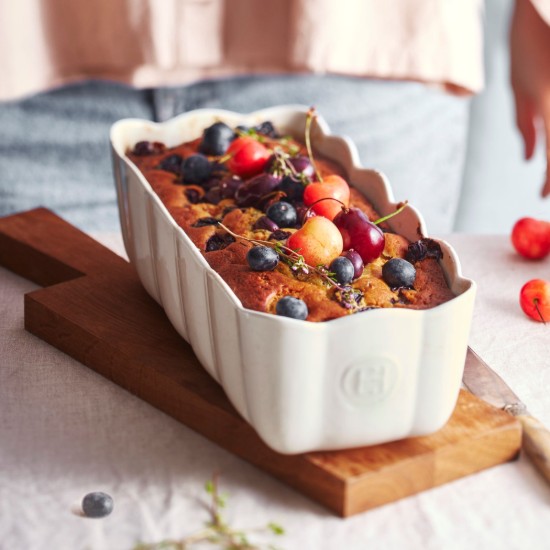 Sponge cake baking pan, ceramic, 28.5 x 13 cm / 1.8 L, Clay - Emile Henry