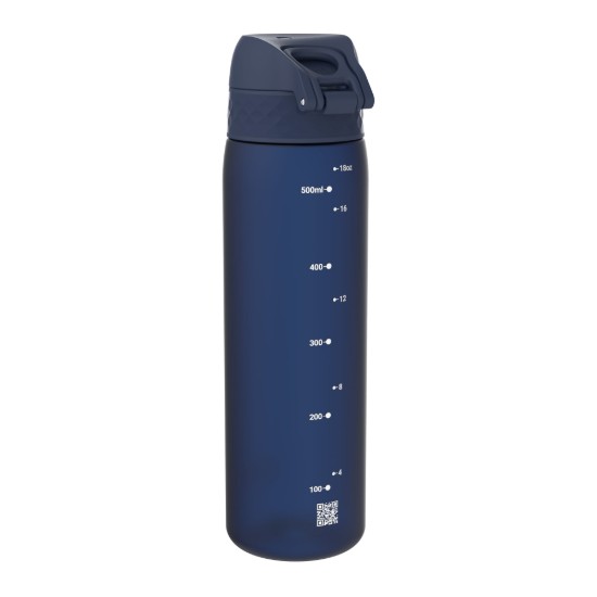 Slim vizes palack, recyclon, 500ml, Navy - Ion8