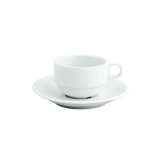 Tazza tal-espresso b'saucer, porċellana, 85 ml, "Gastronomi Bella" - Porland