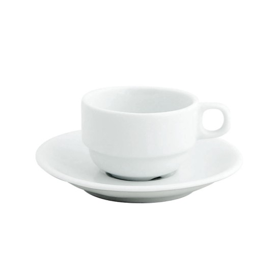 Tazza tal-espresso b'saucer, porċellana, 85 ml, "Gastronomi Bella" - Porland