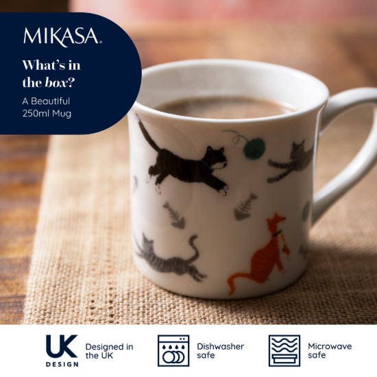 Porcelain mug, 250 ml, Cat - Mikasa