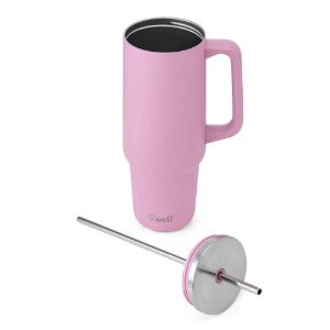 Isı yalıtımlı bardak, paslanmaz çelik, 1,1 L, Hydrangea Pink - S'well