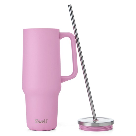 Isı yalıtımlı bardak, paslanmaz çelik, 1,1 L, Hydrangea Pink - S'well