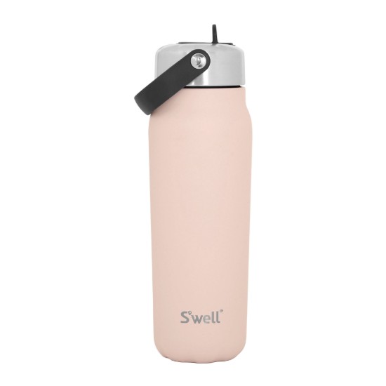 Thermos bottle for drinks, stainless steel, 700 ml, "Explorer Flip Straw", Himalayan Salt - S'well