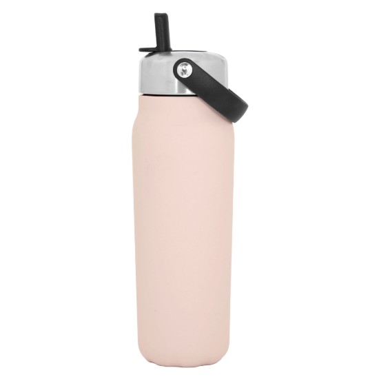 Thermos bottle for drinks, stainless steel, 700 ml, "Explorer Flip Straw", Himalayan Salt - S'well