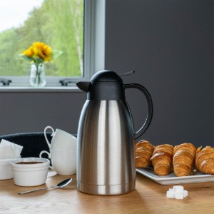 Termoizoliacinis termoizoliacinis termosas, nerūdijančio plieno, 2 l, "Pioneer", Satin - Grunwerg