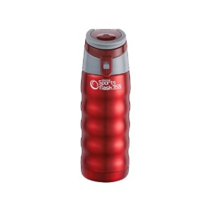 Fleascán inslithe go teirmeach, 350 ml, "Pioneer", Dearg Miotalach - Grunwerg