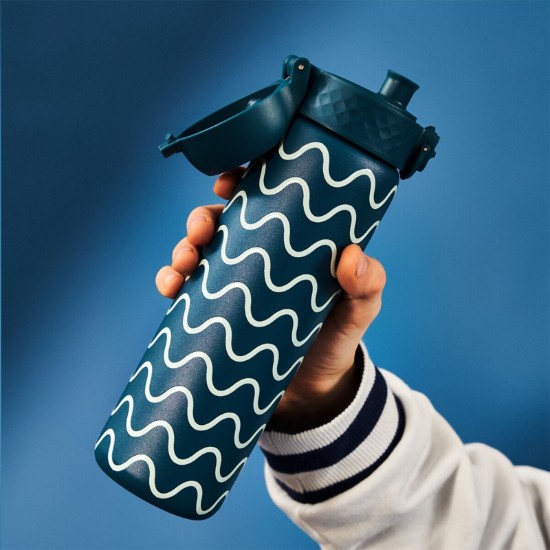 Slim buidéal uisce, cruach dhosmálta, 500 ml, Wave - Ion8