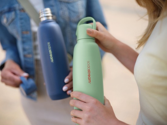 "Fizz&Go Cool" termos şişesi, paslanmaz çelik, 0,9 L, Mint - SodaStream