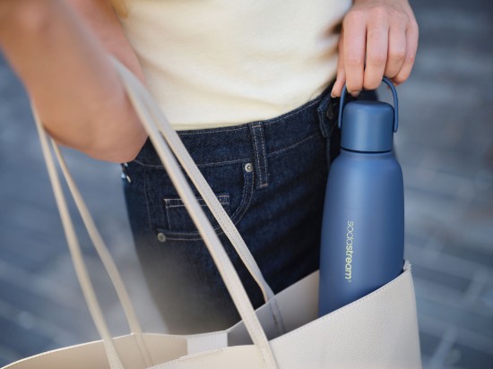 "Fizz&Go Cool" termos şişesi, paslanmaz çelik, 0,9 L, Storm - SodaStream