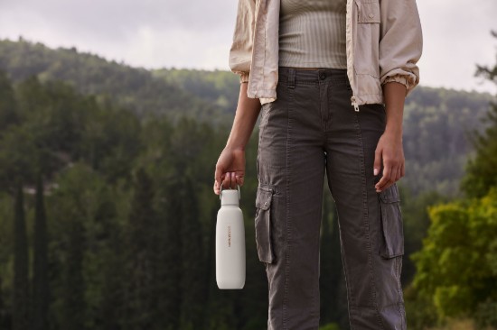 "Fizz&Go Cool" termos şişesi, paslanmaz çelik, 0,9 L, Sand - SodaStream