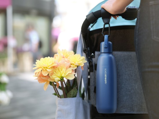 "Fizz&Go Cool" termos şişesi, paslanmaz çelik, 0,9 L, Storm - SodaStream