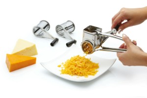Daudzfunkcionāls rotācijas rīves komplekts ar 3 mucām, nerūsējošais tērauds - Kitchen Craft