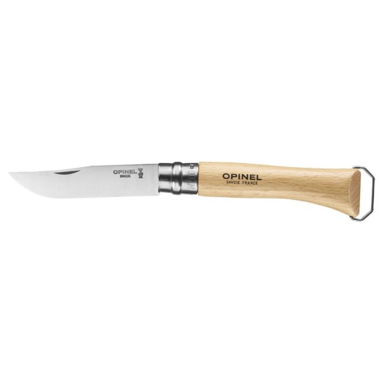 Карманный нож N°10 со штопором и ножнами, нержавеющая сталь, 10 см - Opinel