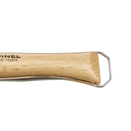 Карманный нож N°10 со штопором и ножнами, нержавеющая сталь, 10 см - Opinel