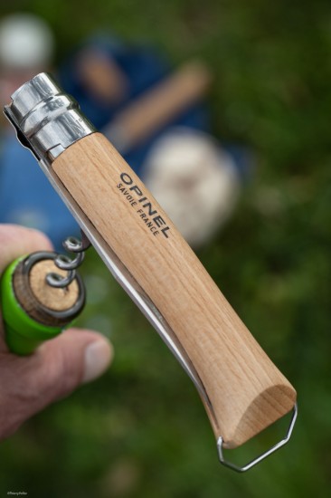 Карманный нож N°10 со штопором и ножнами, нержавеющая сталь, 10 см - Opinel